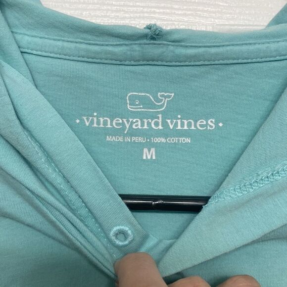Vineyard Vines Hooded longsleeve teal shark medium - Picture 3 of 7